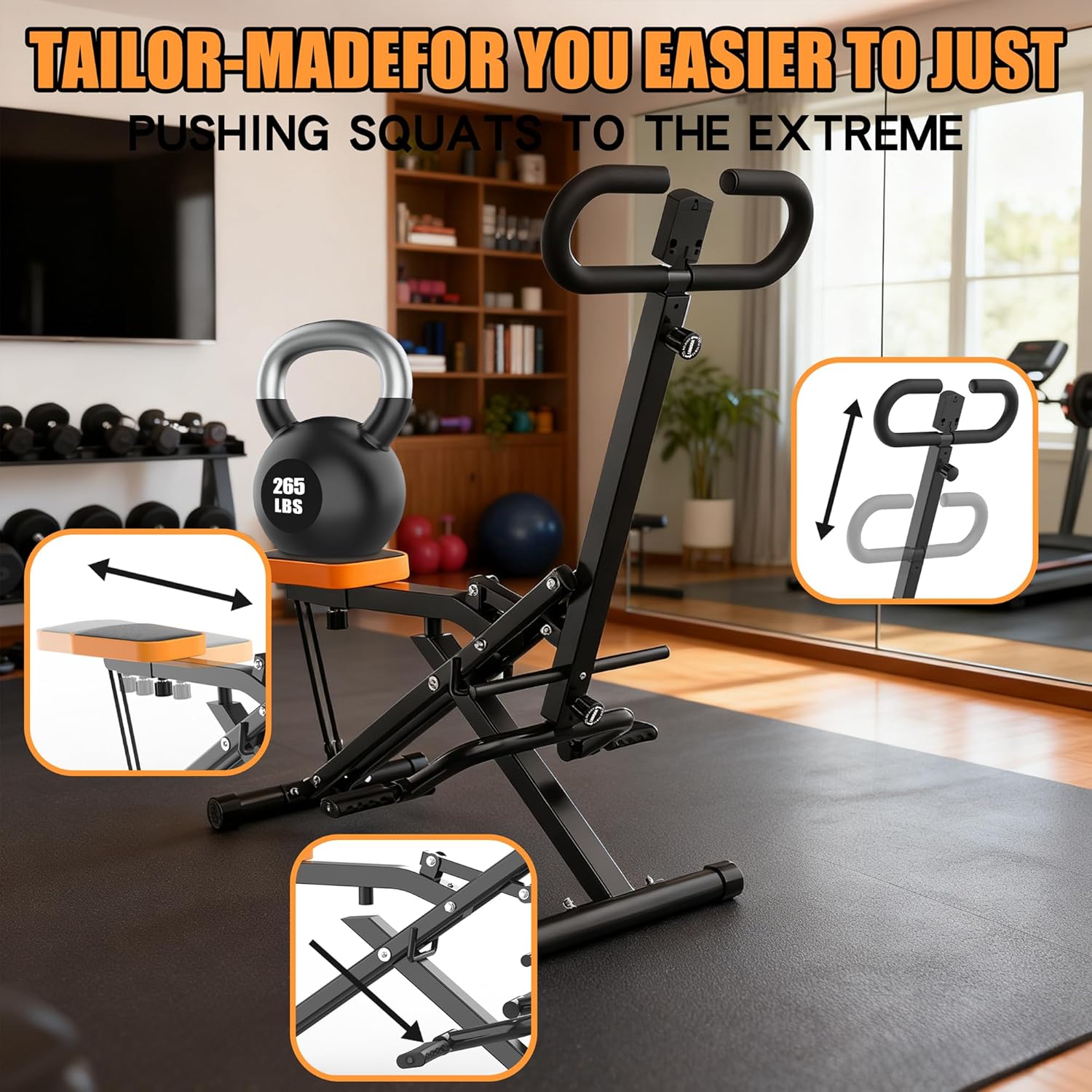 Home Gym Leg Machine - Squat Machine For Home, Assist Trainer