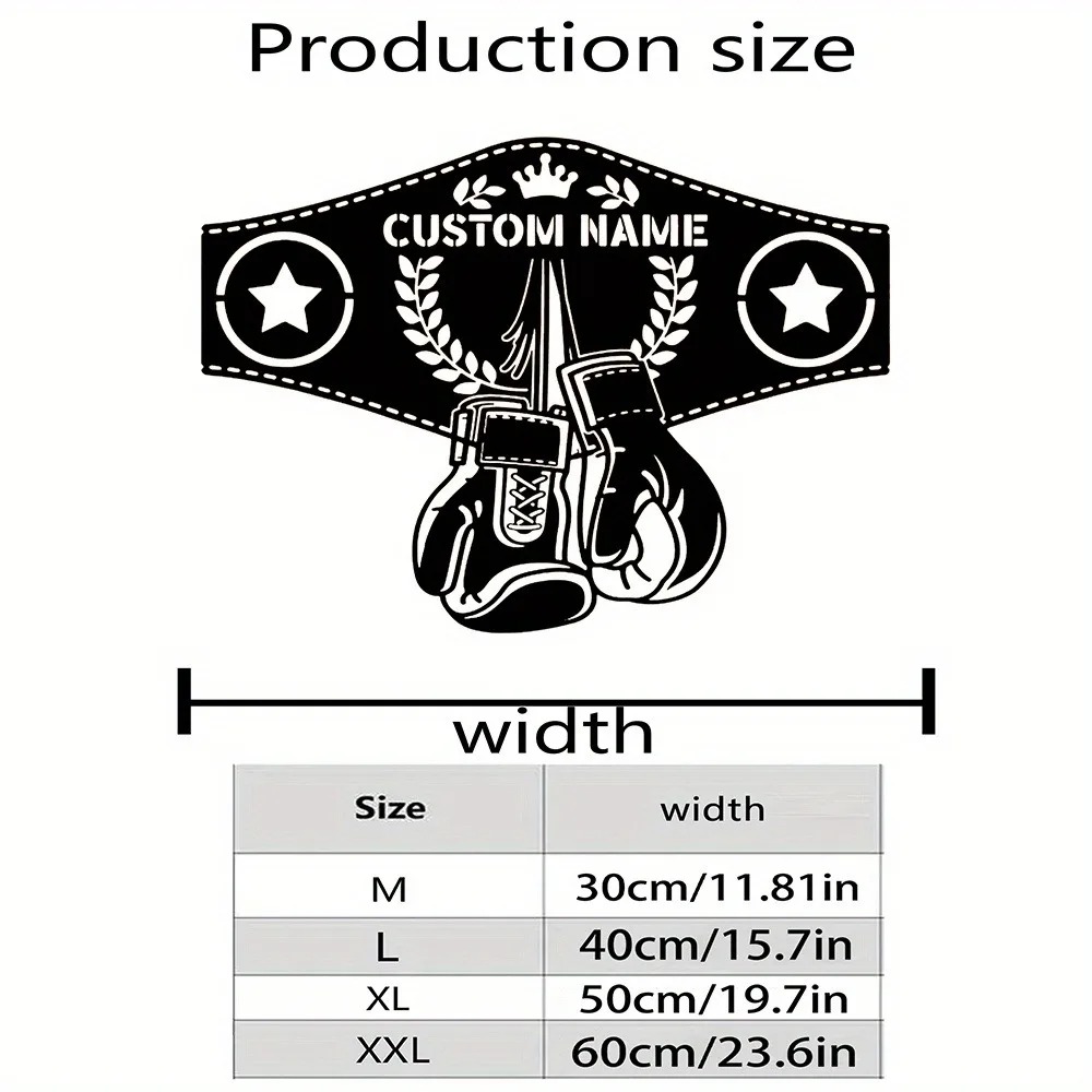 Home Gym Names - 1pc 2D Flat Custom Boxing Gloves