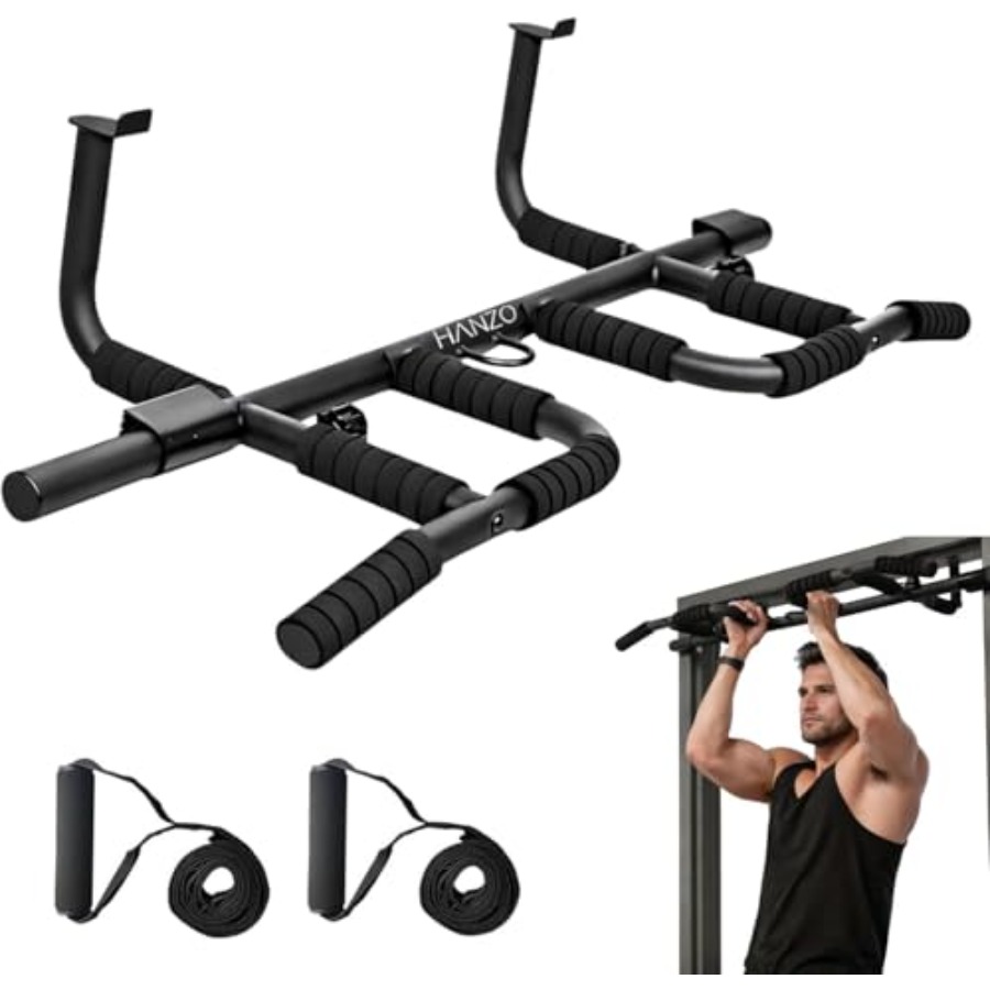 Home Gym Set - Doorway Pull Up Bar Set with
