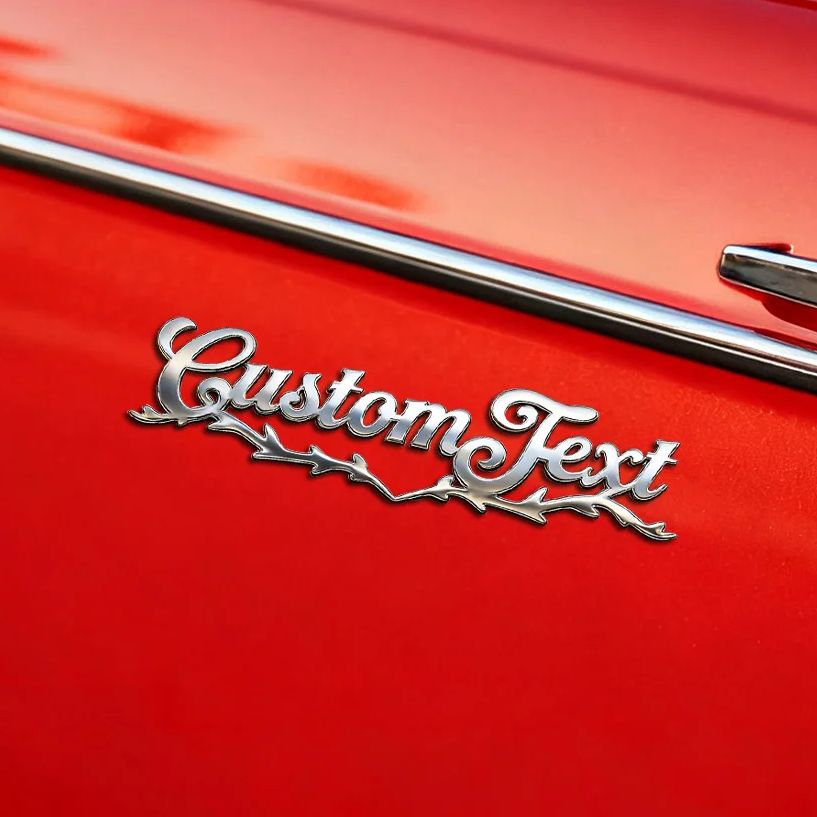 Weight Plate Bumper - Custom Name Branch Decor Sticker For