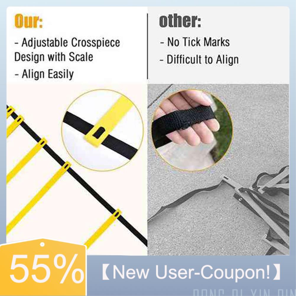 Agility Ladder Speed - 【New User-Coupon!】Agility Ladder Set 20Ft Adjustable