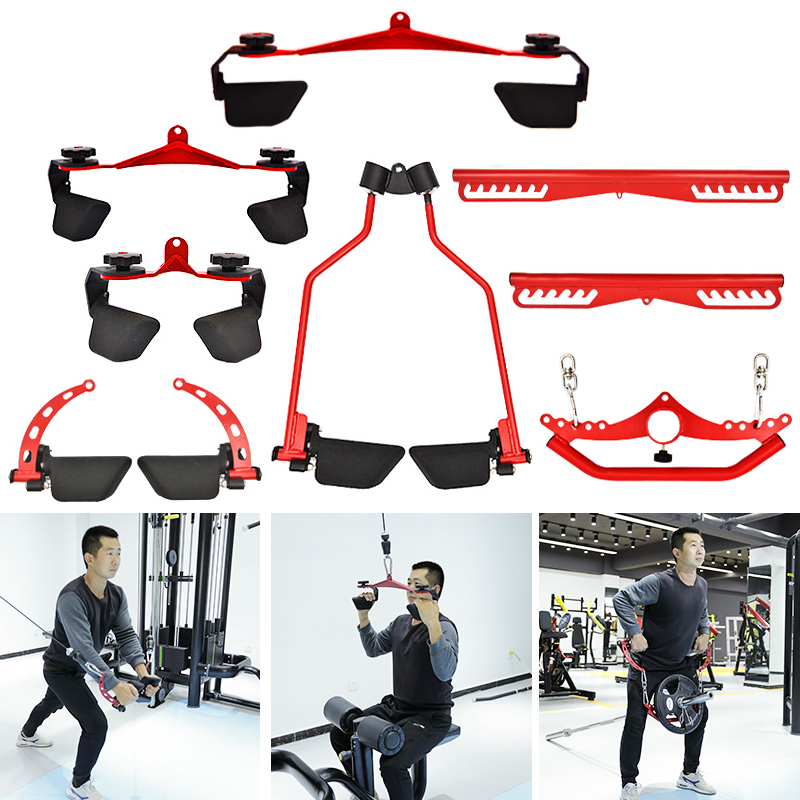 Home Gym Cable Pulley System - Adjustable Fitness Lat Pull Down Bar