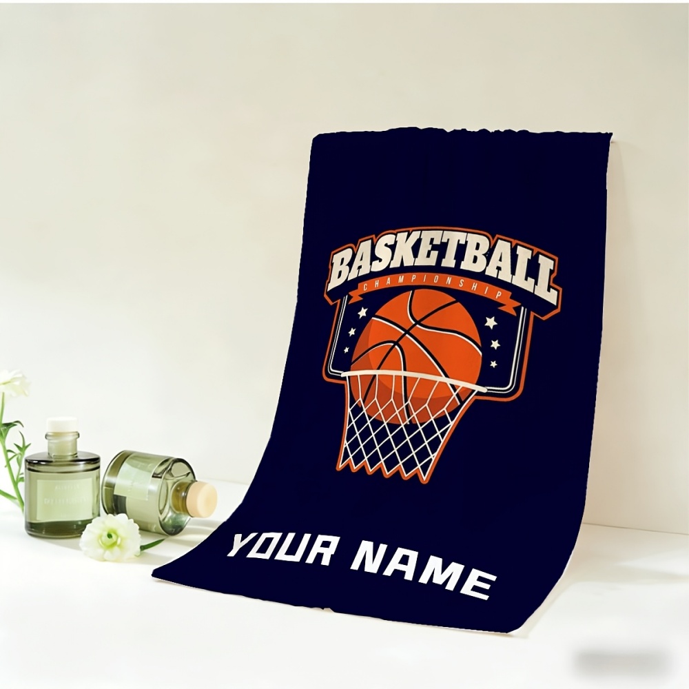 2pcs Name/Text Basketball Towe - Home Gym Names 评论和价格