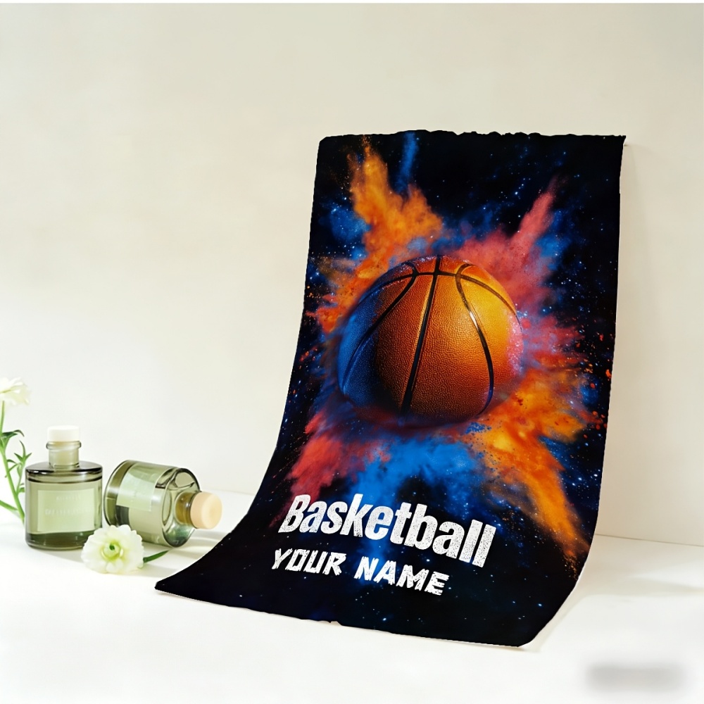 2pcs Name/Text Basketball Towe - Home Gym Names 评论和价格