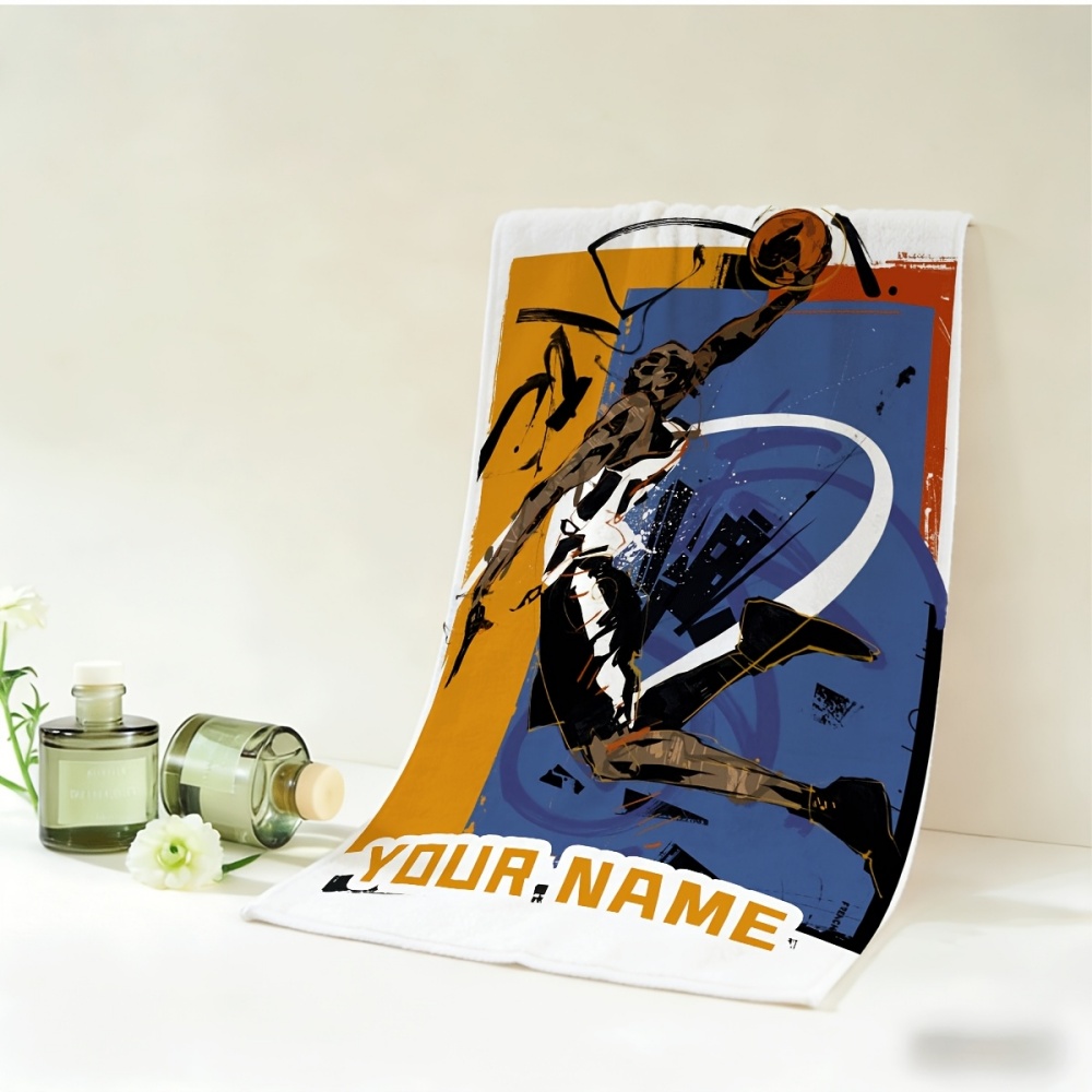 2pcs Name/Text Basketball Towe - Home Gym Names 评论和价格