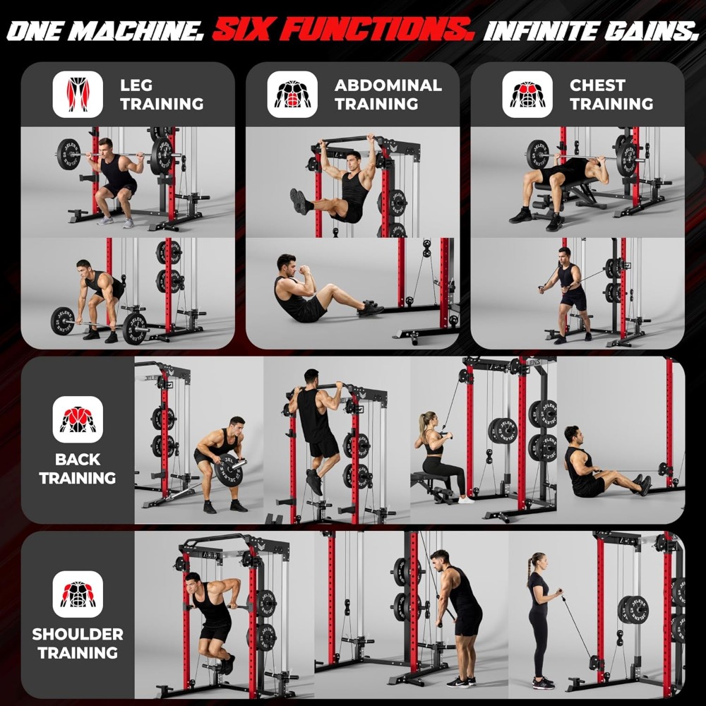 2000LBS Multi-Function Power R - Home Gym Cable Pulley System 评论和价格