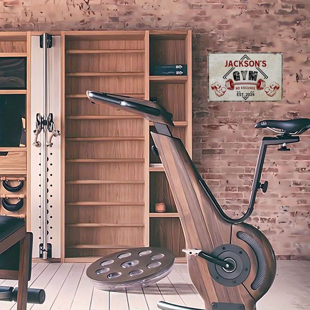 1pc Custom Name Gym Plaque,Per - Home Gym Names 评论和价格