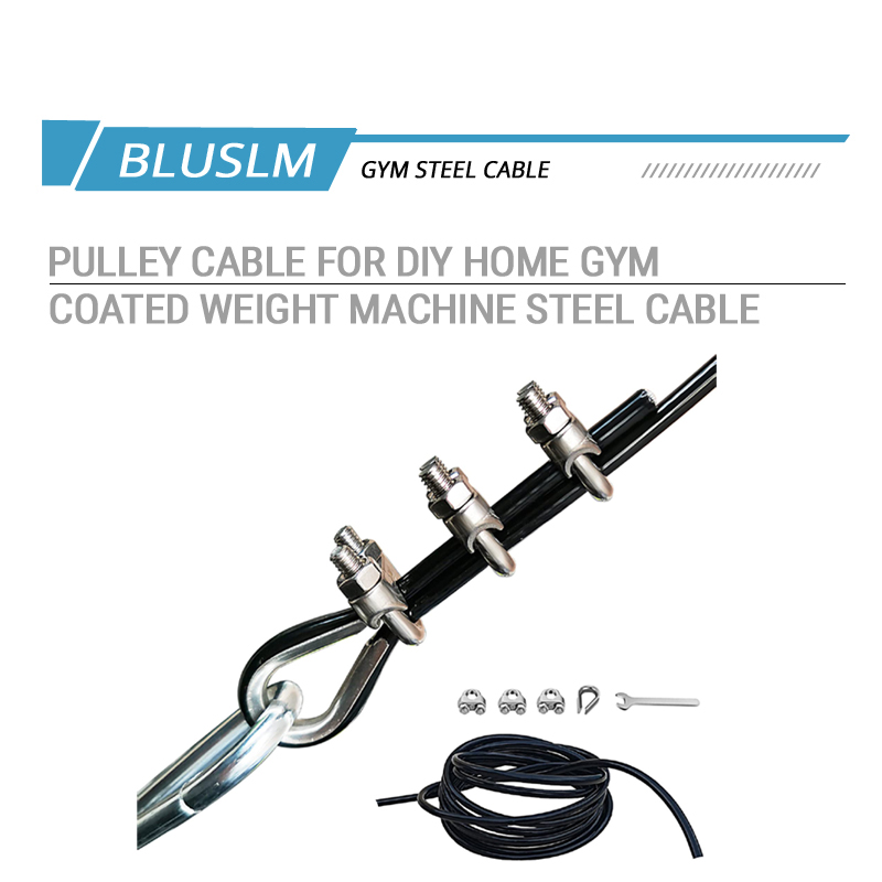 5mm TPU Coated Steel Replaceme - Home Gym Cable Pulley System 评论和价格