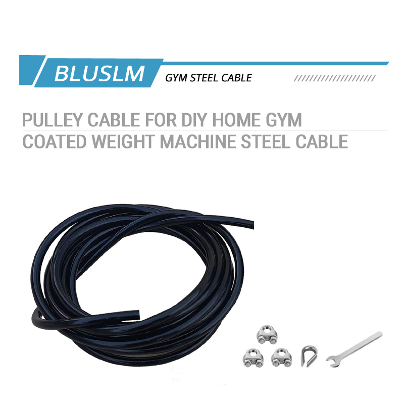 5mm TPU Coated Steel Replaceme - Home Gym Cable Pulley System 评论和价格