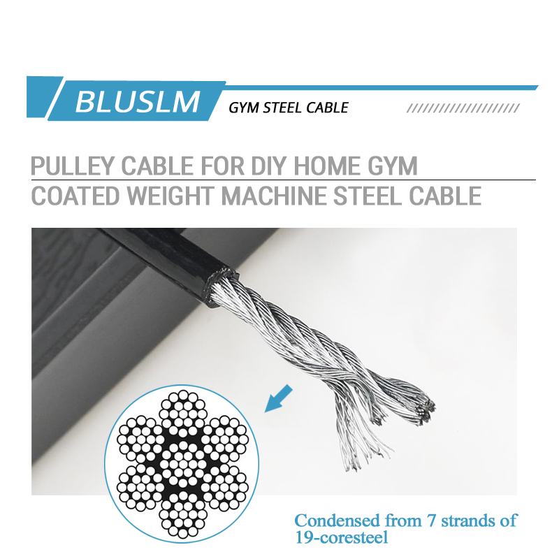 5mm TPU Coated Steel Replaceme - Home Gym Cable Pulley System 评论和价格