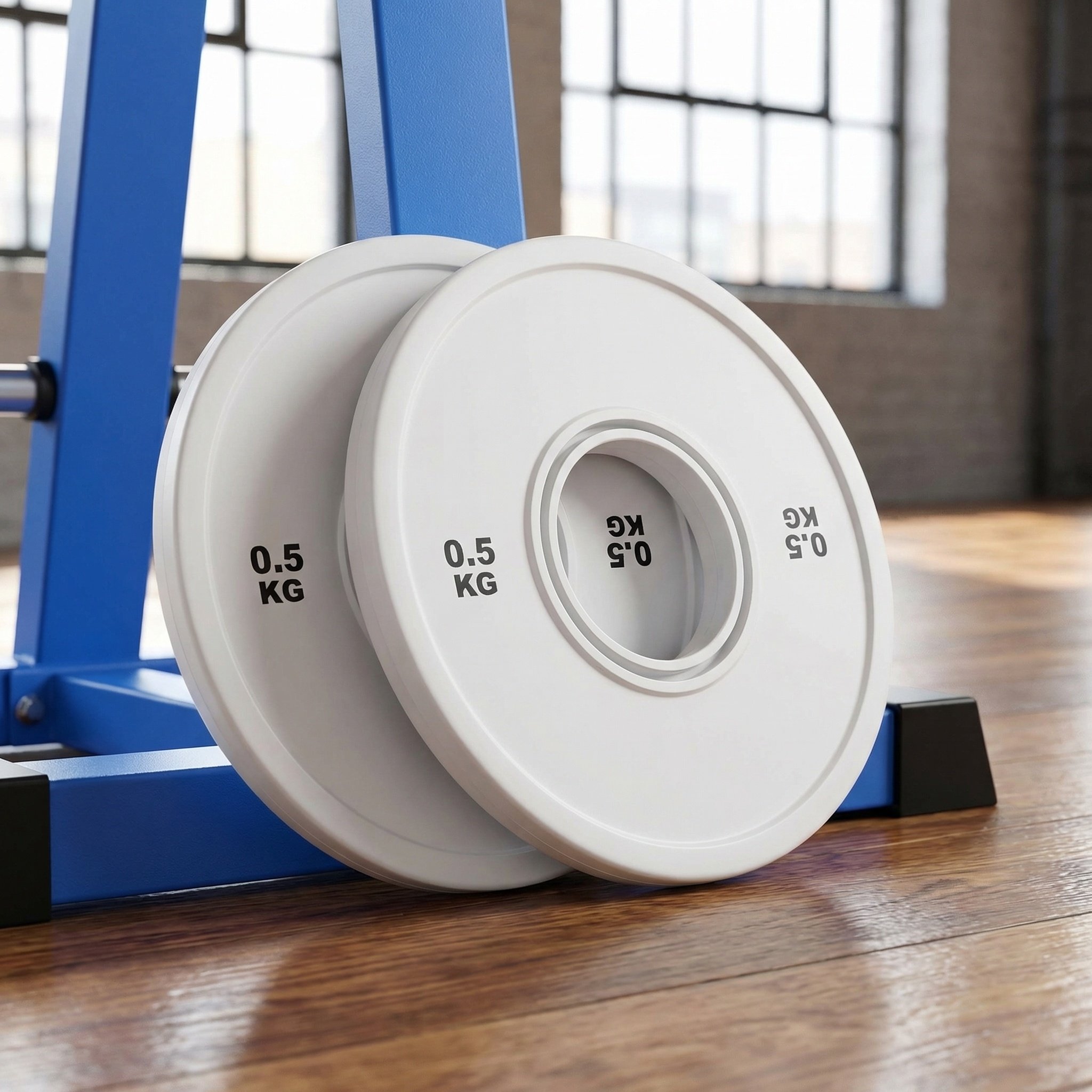 2Pcs Rubber Coated Barbell Pla - Weight Plate Bumper 评论和价格