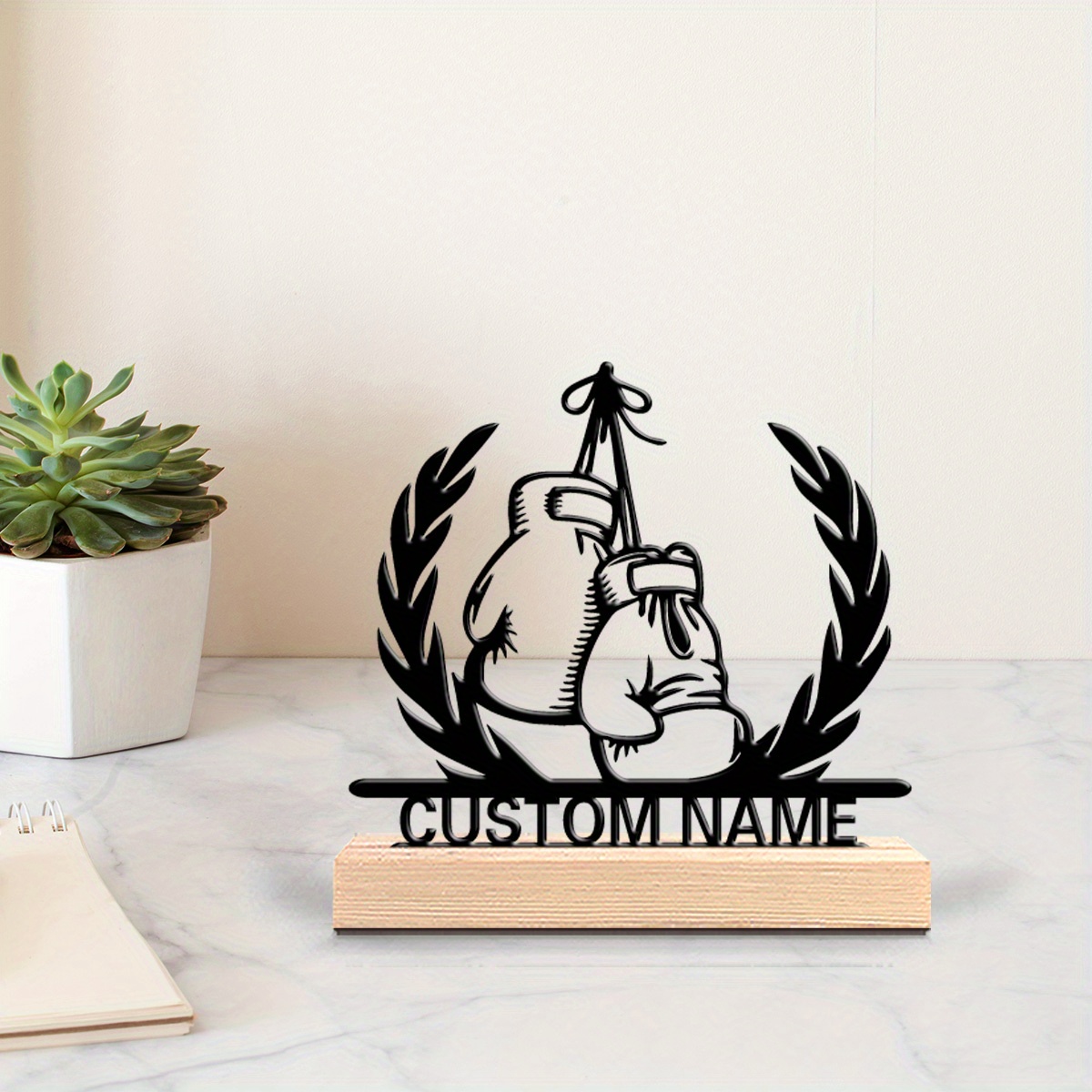 Personalized Boxer Metal Statu - Home Gym Names 评论和价格
