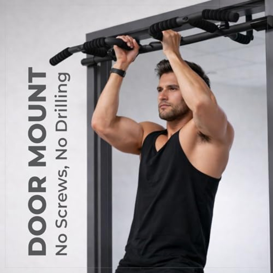 Doorway Pull Up Bar Set with S - Home Gym Set 评论和价格
