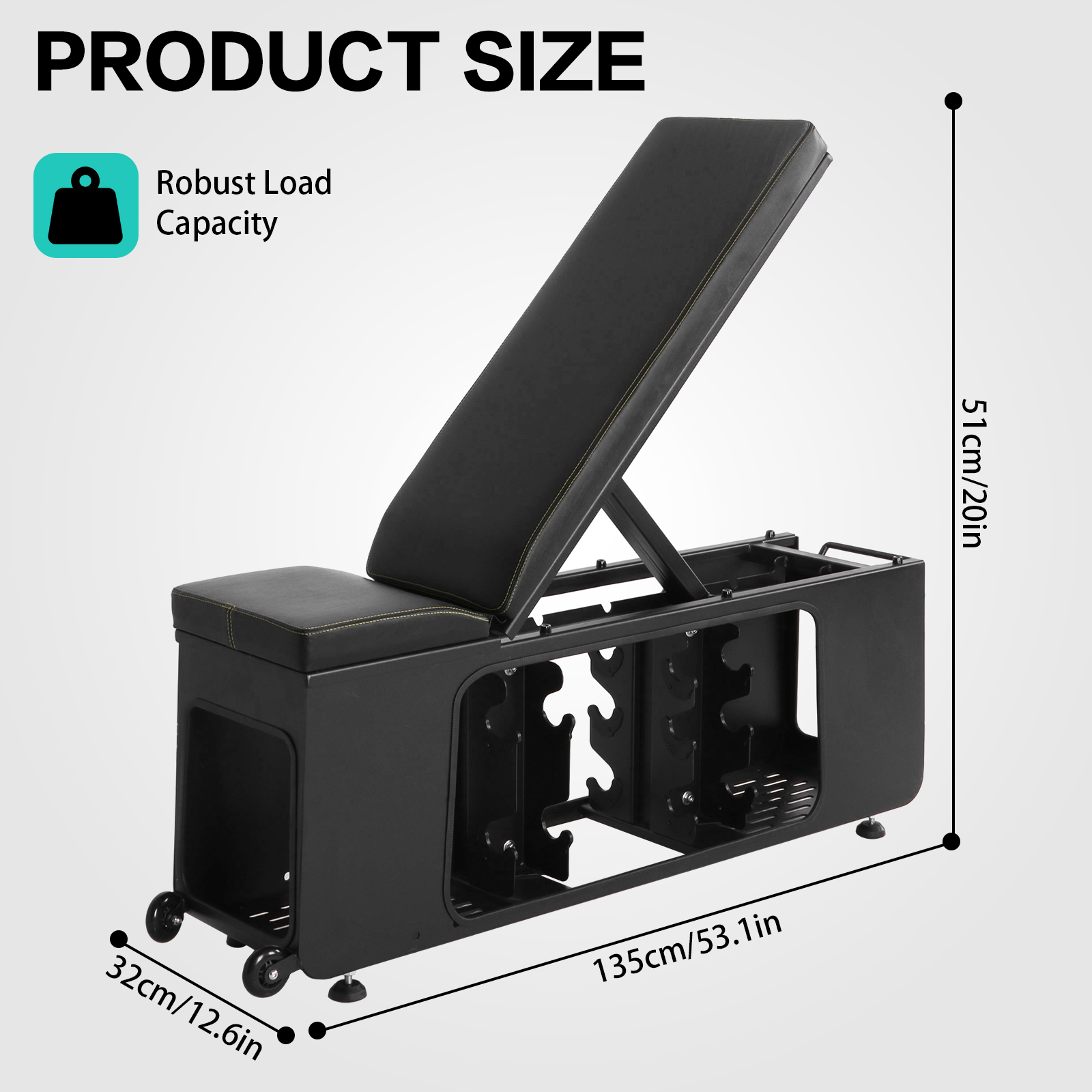 4-in-1 Adjustable Weight Bench - Home Gym For Small Spaces 评论和价格