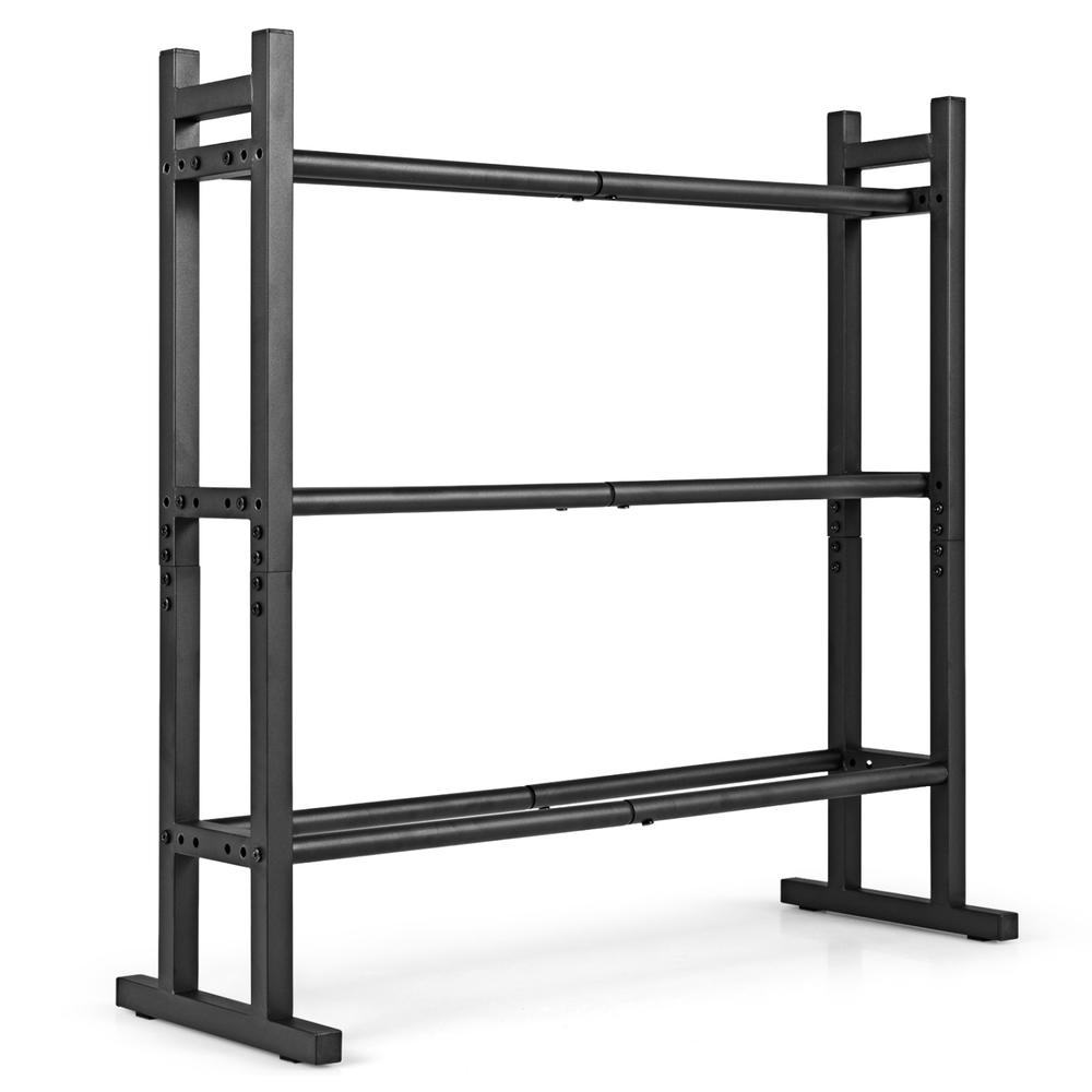 Heavy Duty 3-Tier Dumbbell Rac - Home Gym Fitness 评论和价格