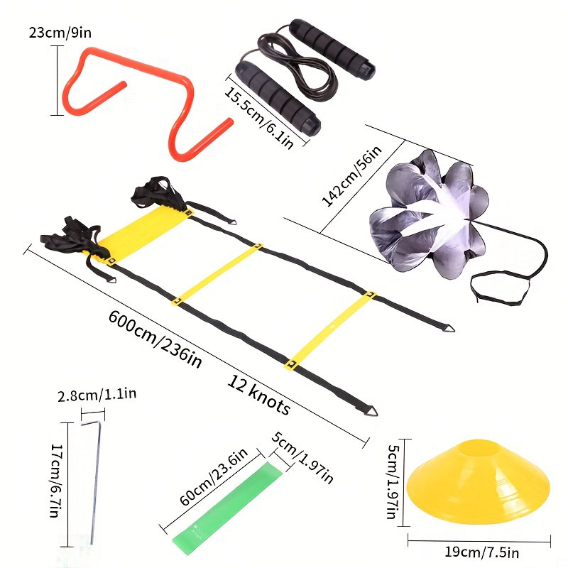 1 Set Speed Agility Training S - Agility Ladder Speed 评论和价格