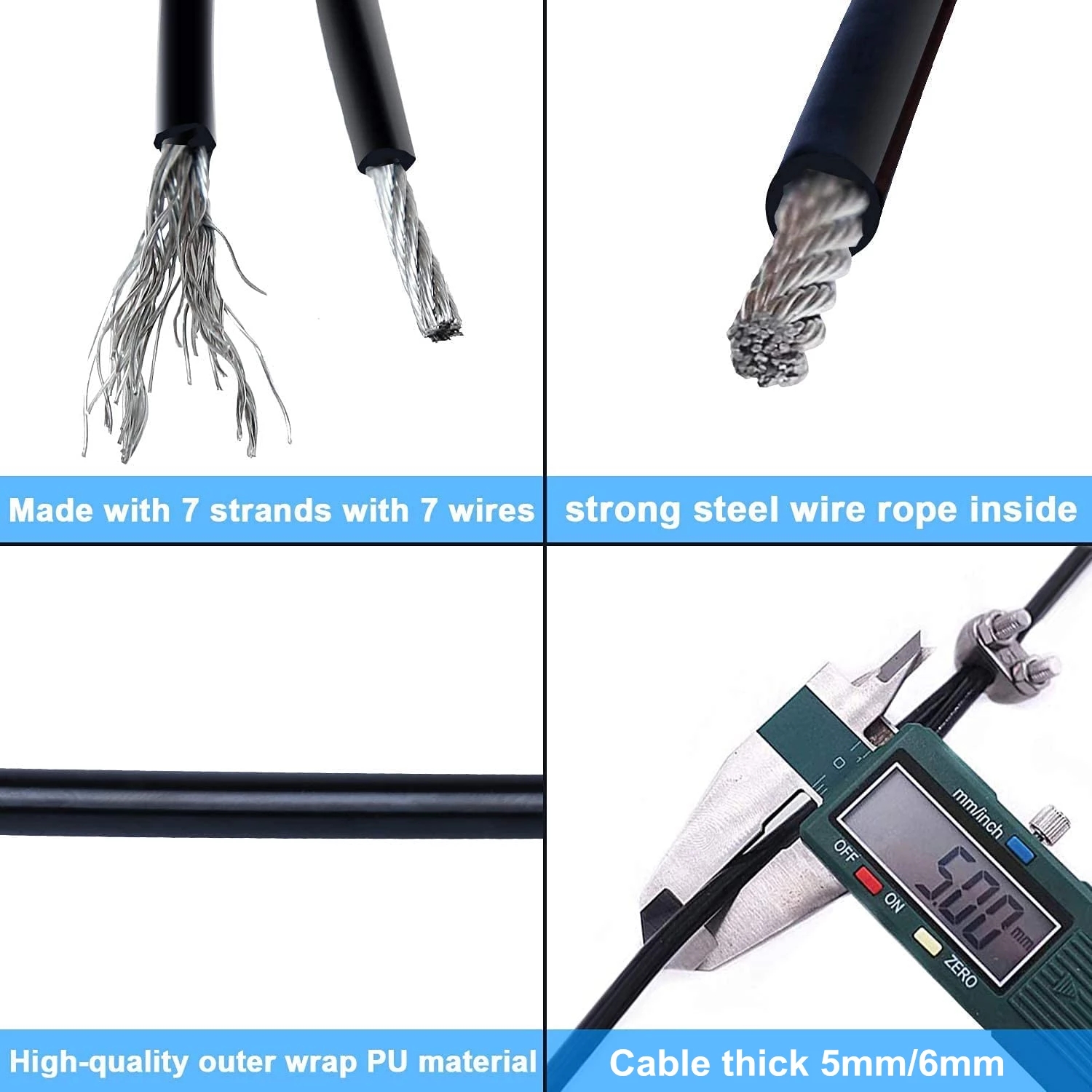 100Meters 4/5/6mm Thick Home W - Home Gym Cable Pulley System 评论和价格