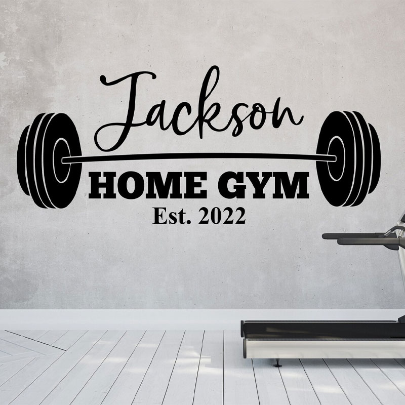 Custom Family Name Gym Wall De - Home Gym Names 评论和价格