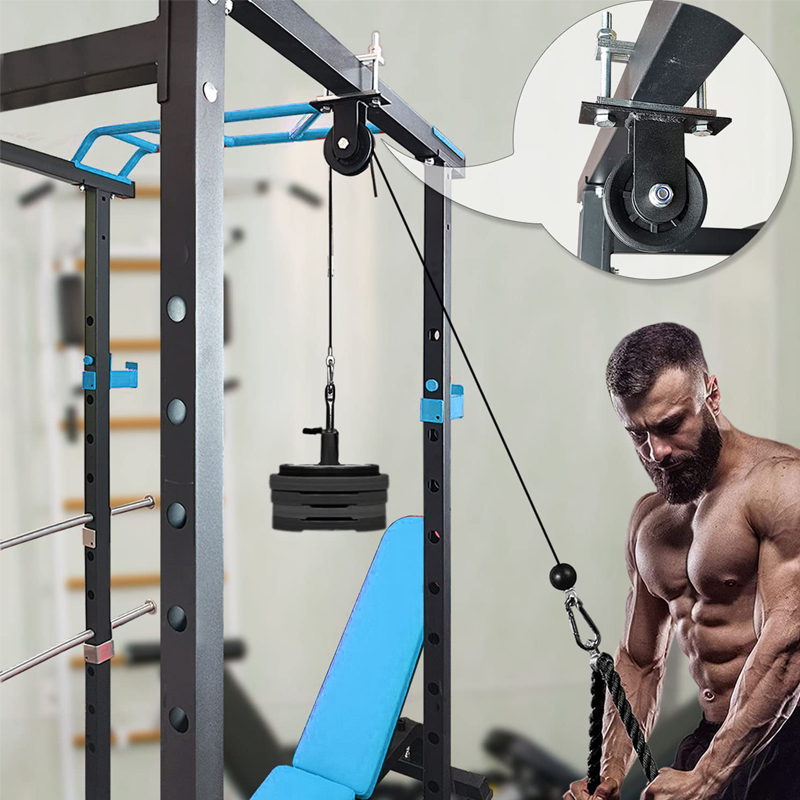Heavy Duty Pulley System - Adj - Home Gym Cable Pulley System 评论和价格